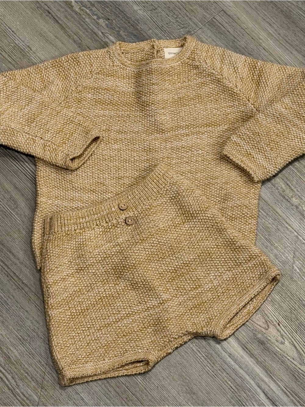 Quincy Mae Knit Sweater & Shorts Set